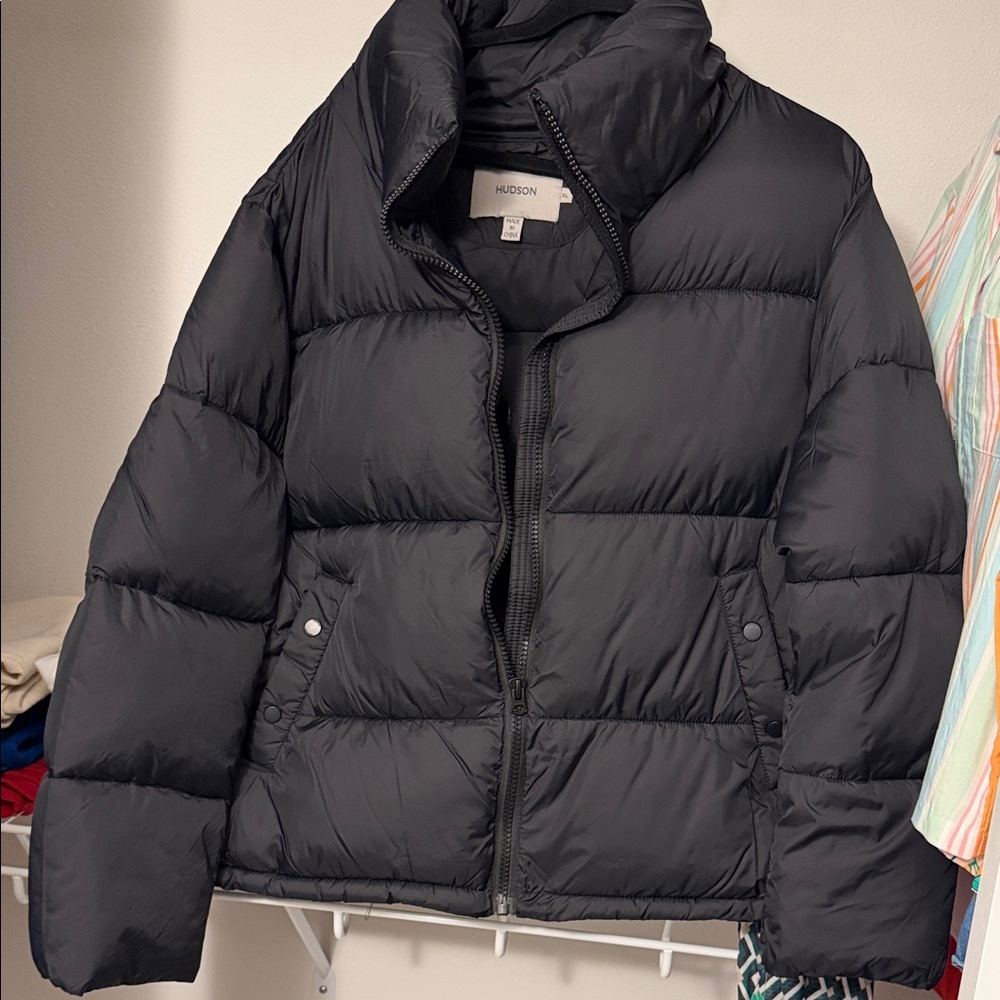 Hudson Jeans Women's Dark Puffer Coat